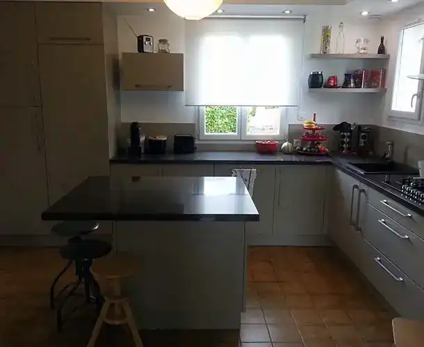 Cuisine aménagée par Atelier du Léon
